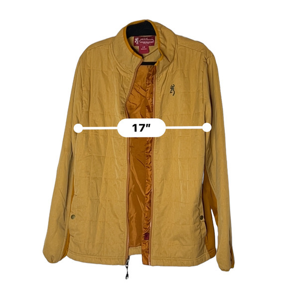Men's Jacket Browning Heritage Collection Size Large Gold and Orange‎ - Picture 3 of 10